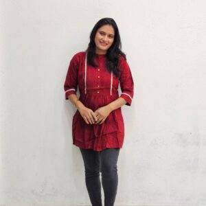 Short Kurti-Maroon