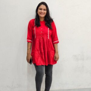 Short Kurti-Red
