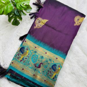 Morani Paithani - Purple