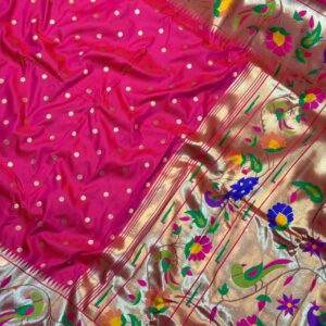 MAHARANI PAITHANI_RANI PINK