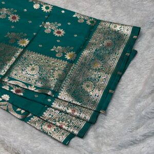 Fulavanti Saree Rama Green