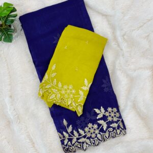 Spece Silk Designer Saree Purple