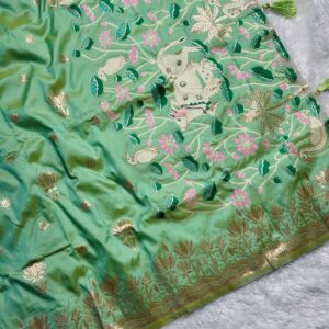 Gomata Kamal Pushp Paithani_Pista