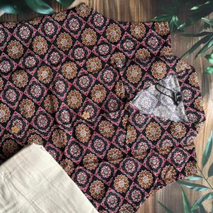 Geet Khadi Cord Set for Women :Black