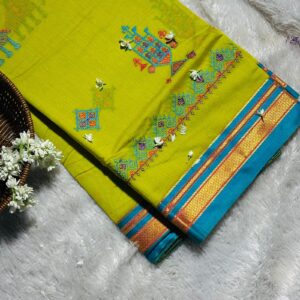 Rakumai Saree- LEMON