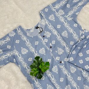 Reena batik dress set : Blue