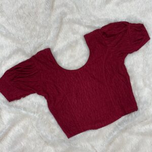 Lycra Stretchable Blouse : maroon