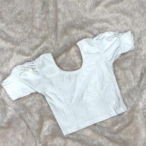 Lycra Stretchable Blouse : White